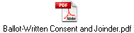 Ballot-Written Consent and Joinder.pdf