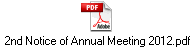 2nd Notice of Annual Meeting 2012.pdf